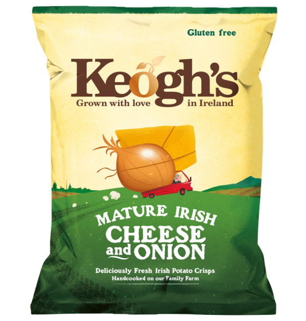 Keogh's Cheesy Onion Irish crisps