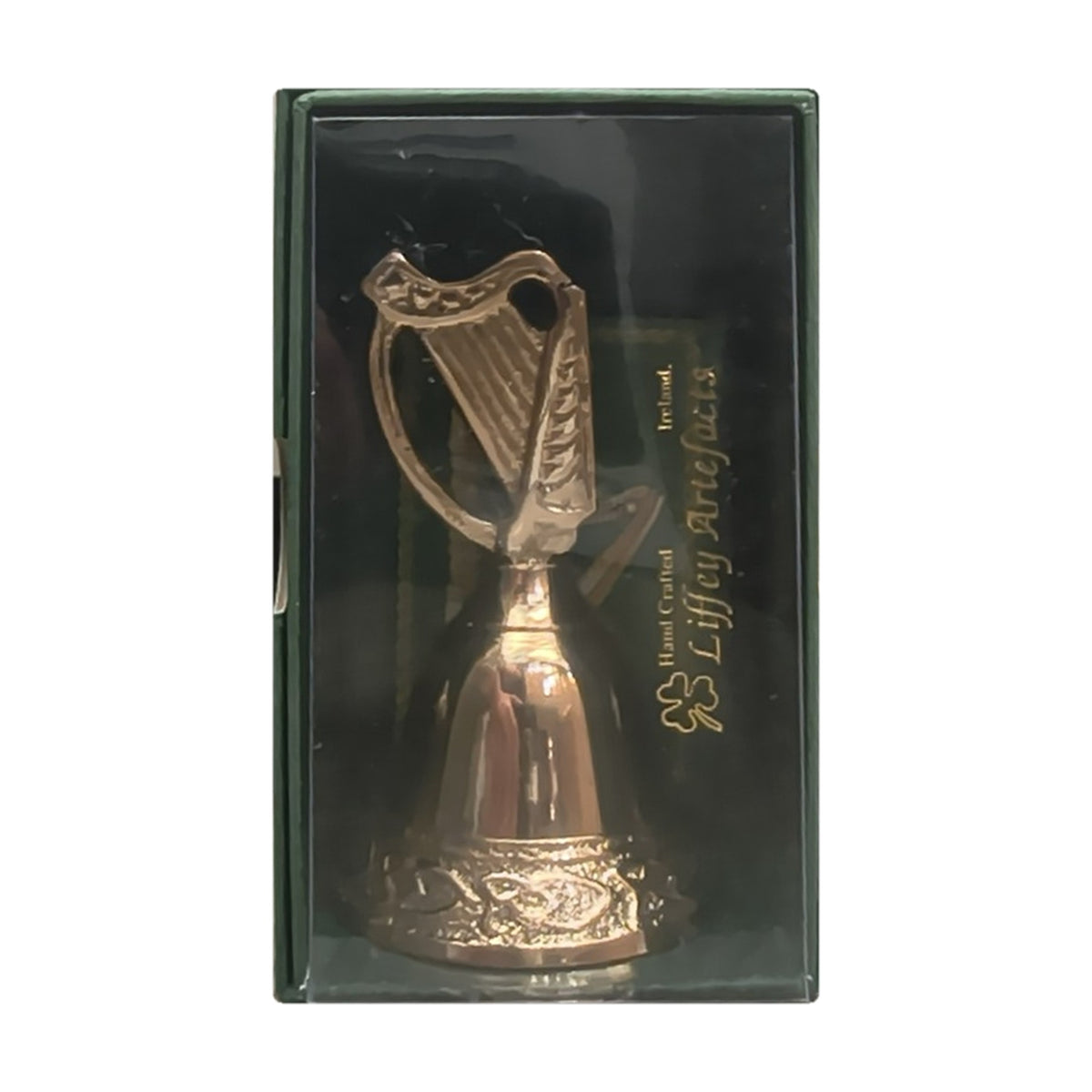 Liffey Artefacts brass harp bell in gift box