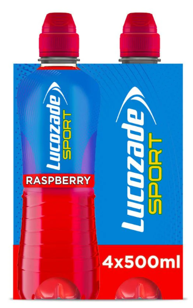 Lucozade Sport Raspberry, 4 pack
