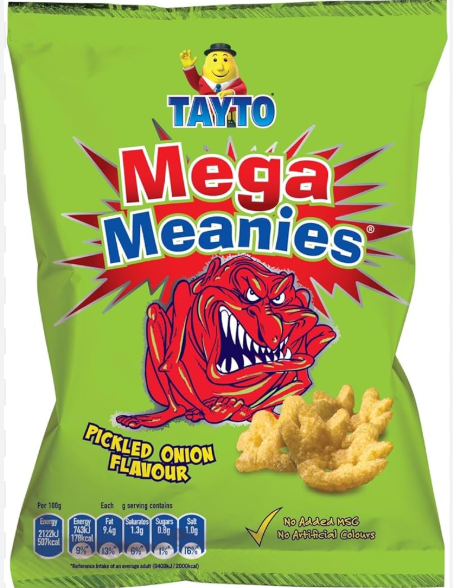 Meanies Pickled Onion crisps
