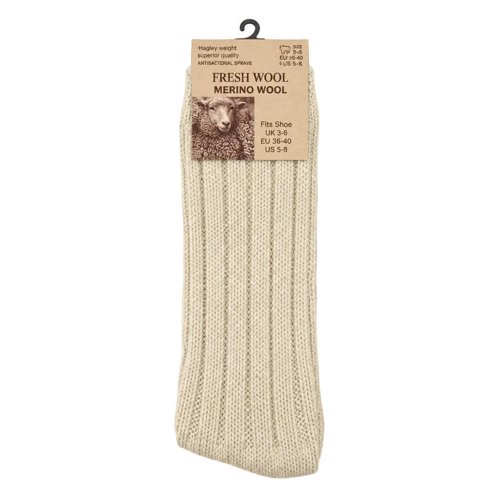 Fresh Feel merino wool socks, alternate view