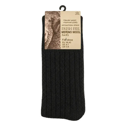 Fresh Feel merino wool blend socks in pack