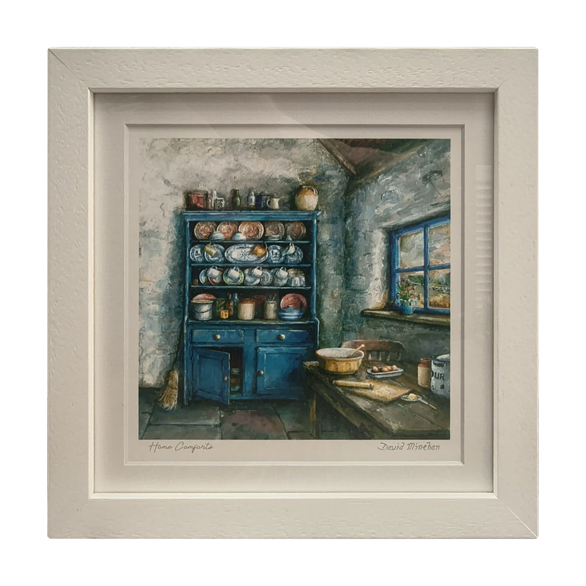 Framed Irish Cottage Art Print - Home Comforts (David Minehan)