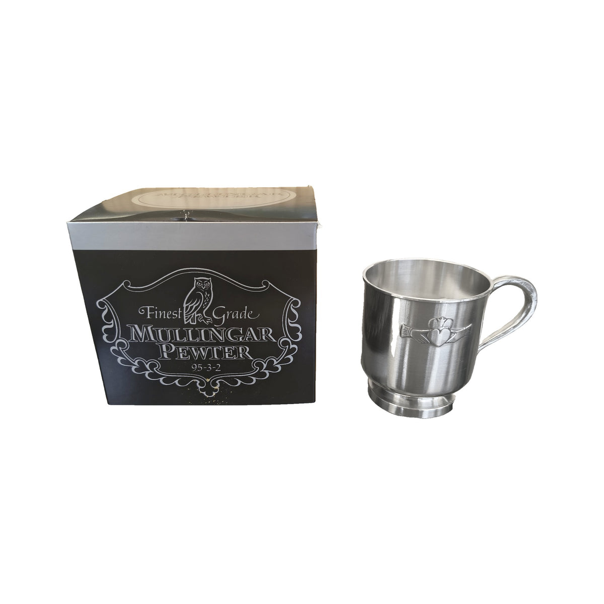 Mullingar Pewter Claddagh Cup with gift box
