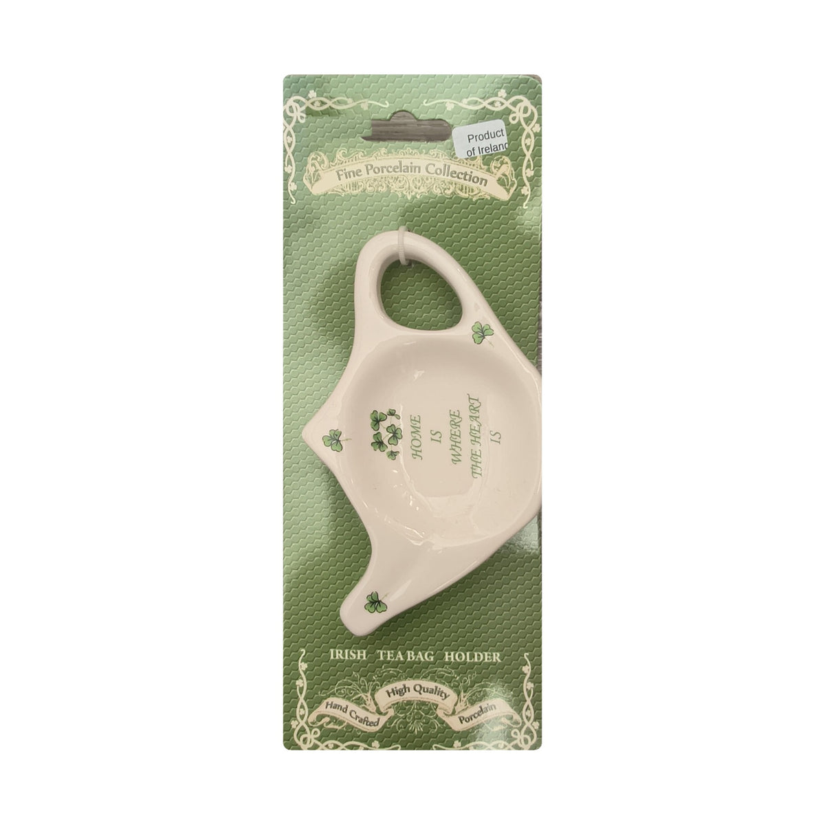 Home Is Where The Heart Is porcelain tea bag holder