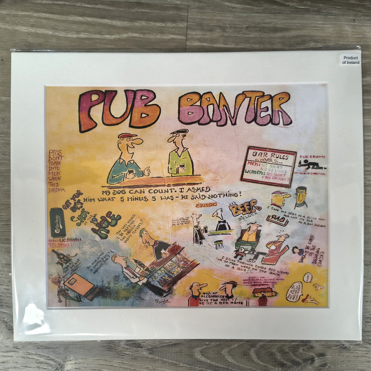 "Pub Banter" Framed Comic Print