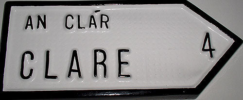 An Clar (Clare) Road Sign Plaque