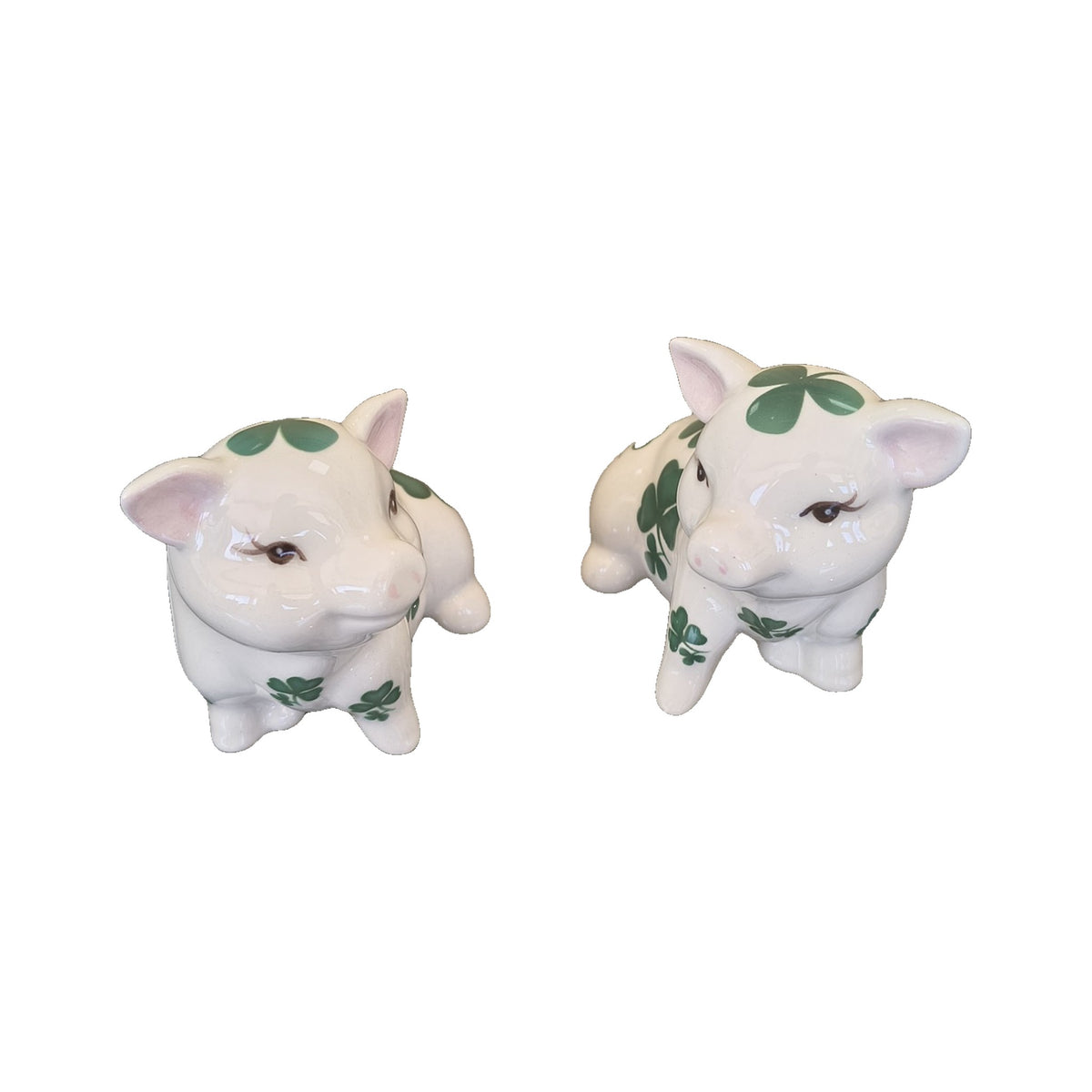 Irish salt & pepper shakers – Shamrock Pigs (pair)