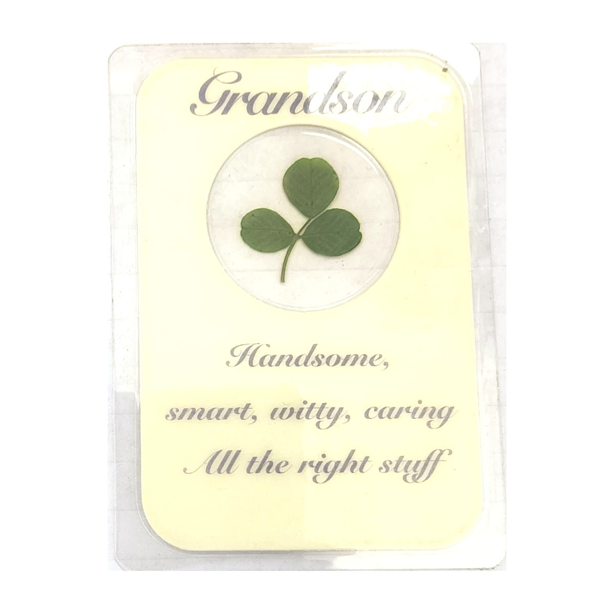 Grandson real shamrock pouch card