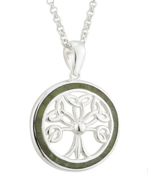 Solvar Connemara Marble Tree Pendant