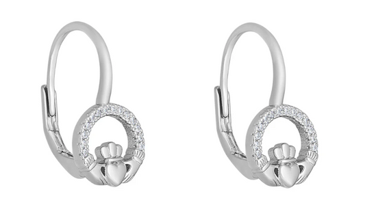 Solvar Large Claddagh Earrings