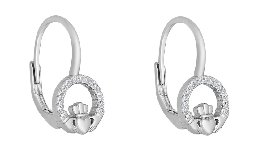 Solvar Small Claddagh Earrings